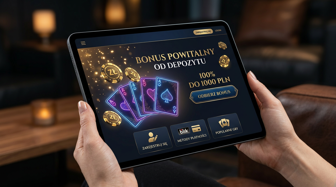Nowoczesny interfejs kasyna online z ofertą bonusu od depozytu