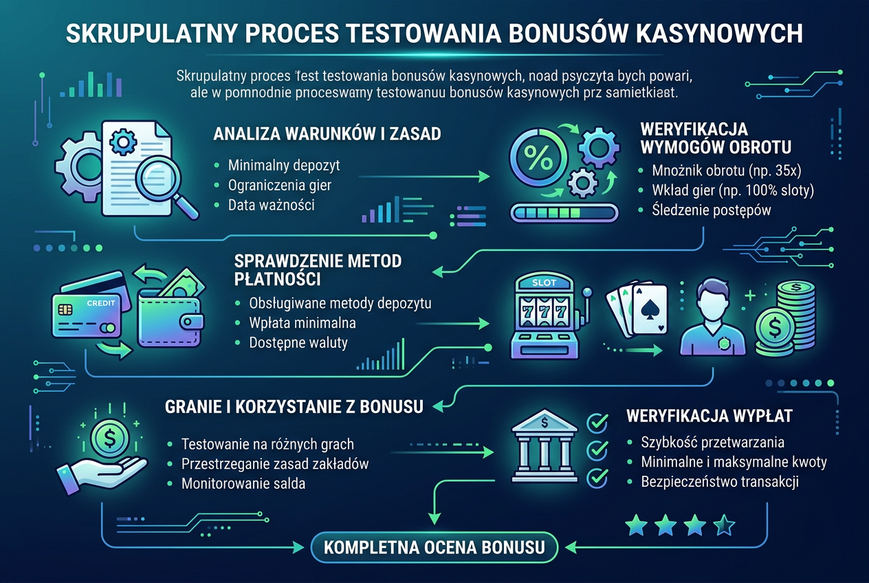 Ekspercka analiza i metodologia testowania bonusów kasynowych