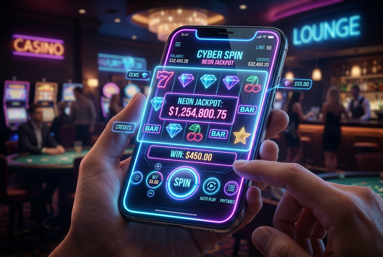 Modern mobile gaming interface in 2026 showing high-end graphics and user experience